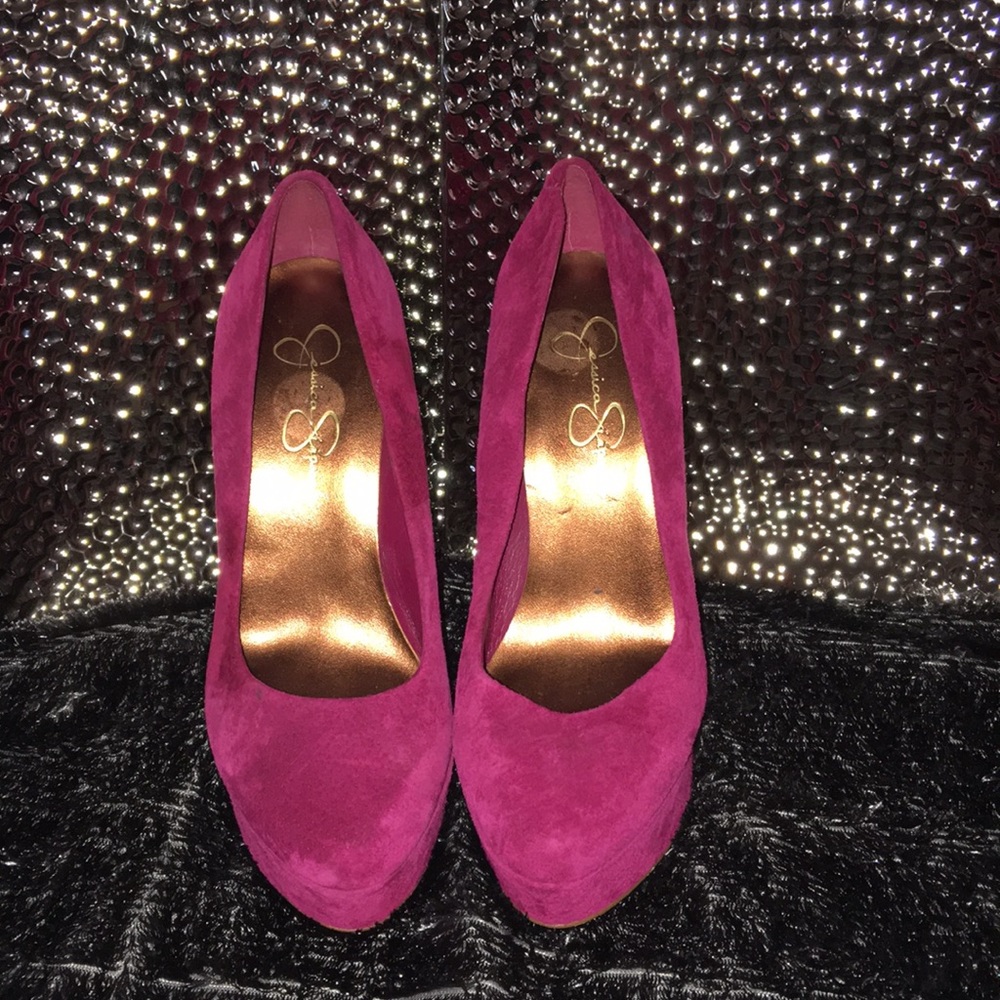 Jessica Simpson  suede heels